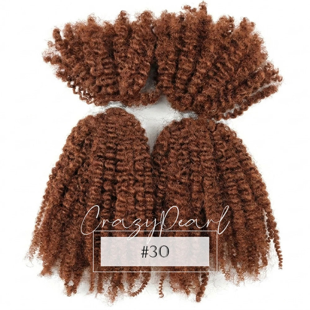 Natural Afro Kinky Curly Human Hair Extensions for Women