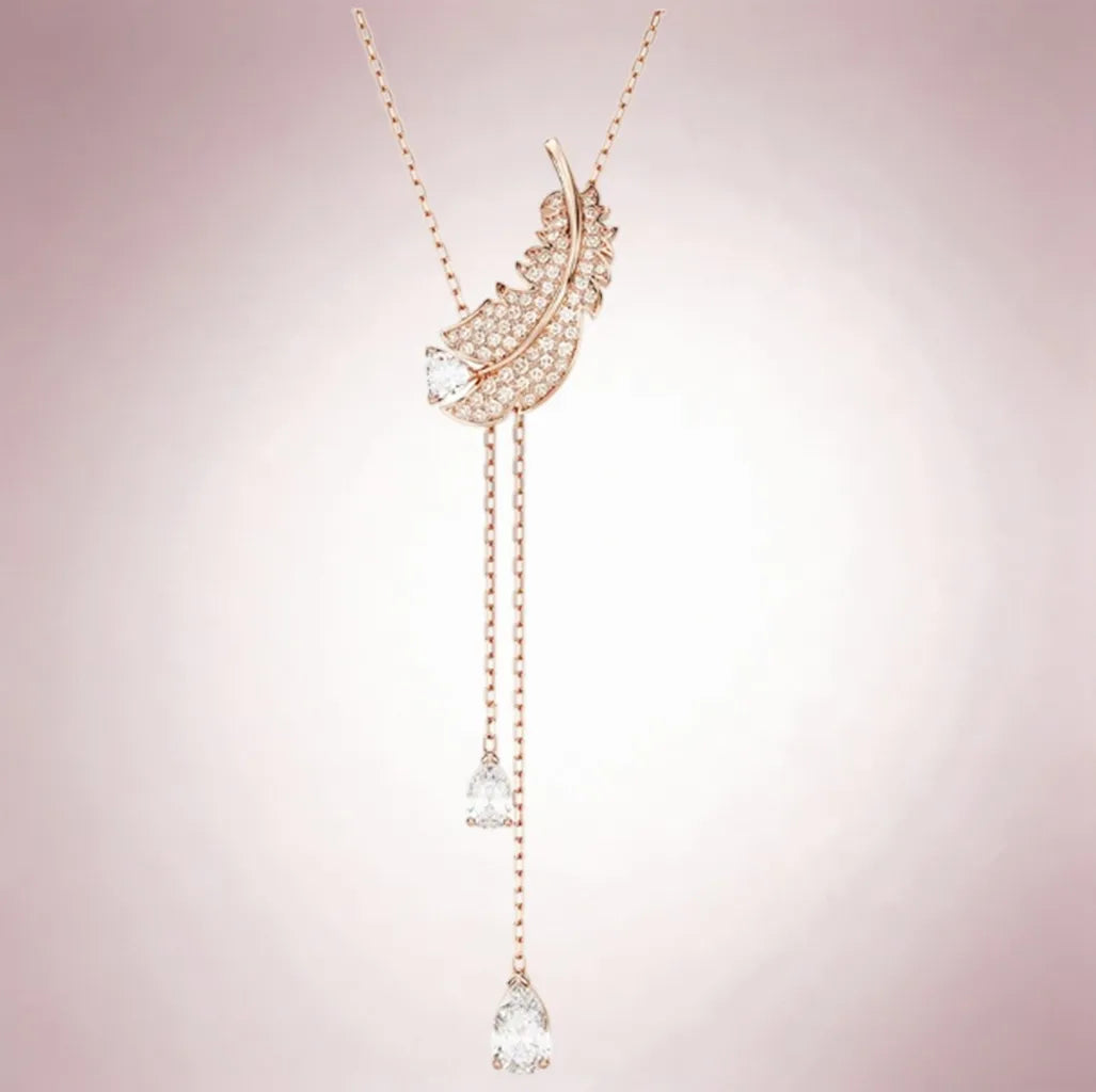Elegant Dazzling Teardrop Crystal Jewelry Set for Women