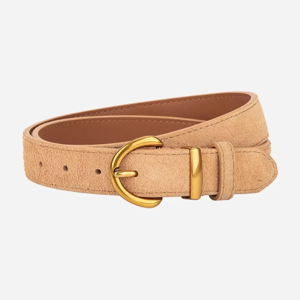 Retro Style Suede Belt