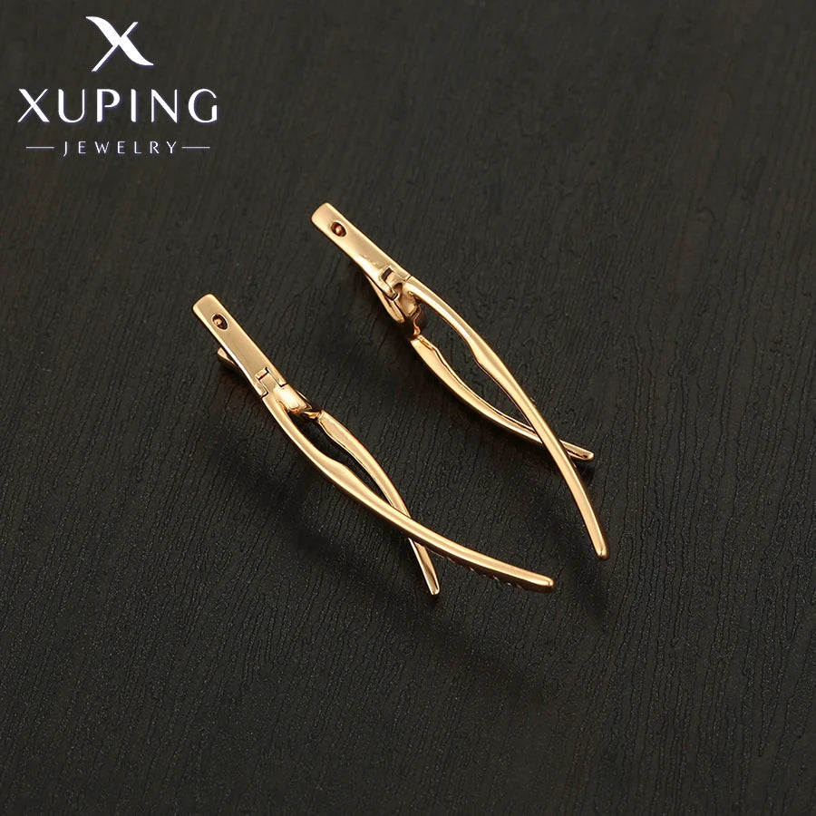 Animal Pattern Gold Plated Hoop Earrings