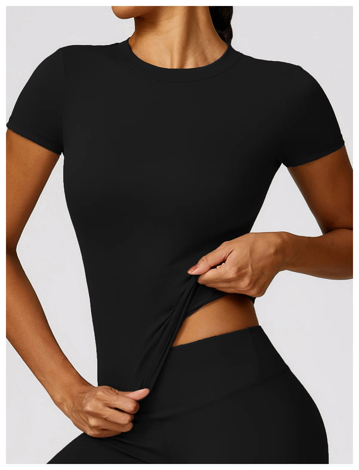 Casual Streetwear Two Piece Crop Top and Bodycon Pants Set for Women