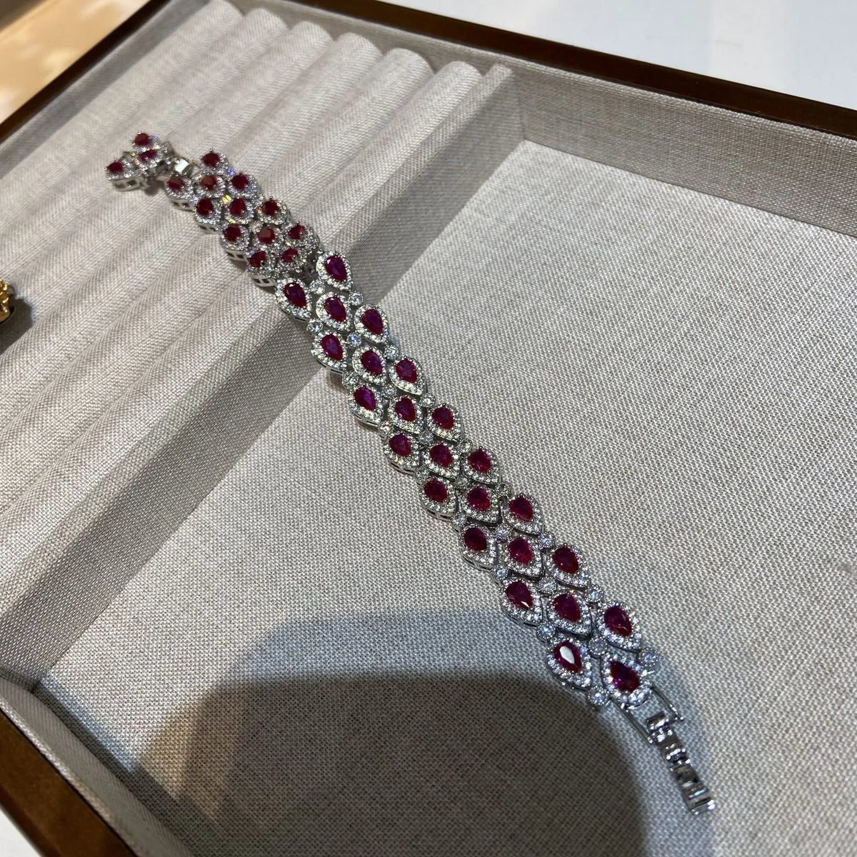 Zircon Tassel Necklace and Bracelet Set for Women