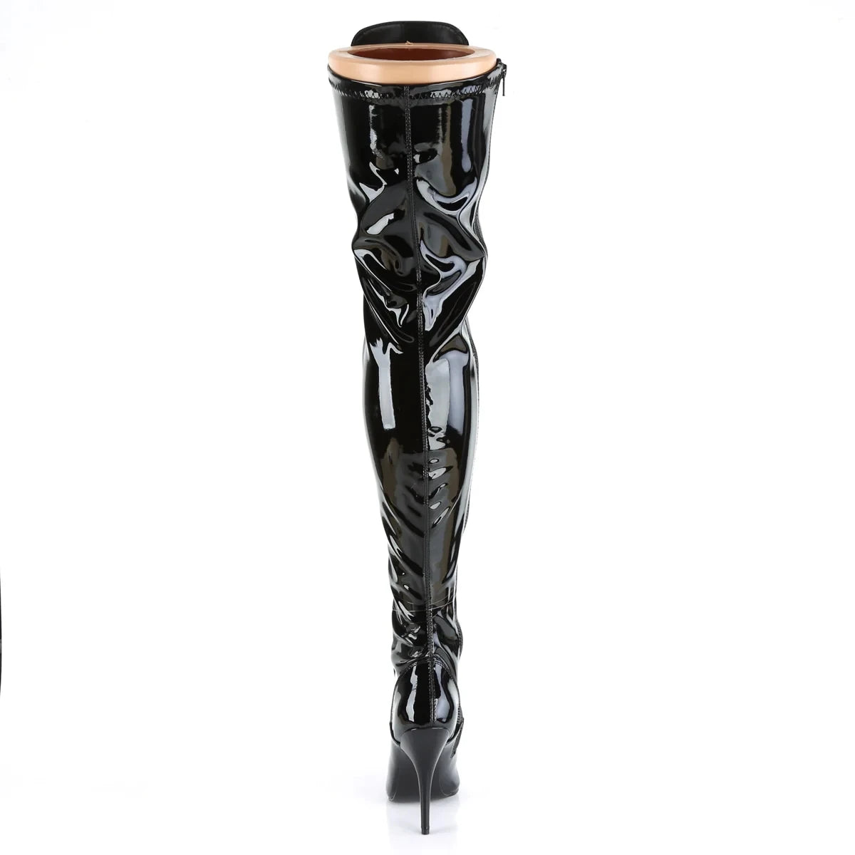 Plus Size Over-The-Knee Leather Stiletto Boots for Women