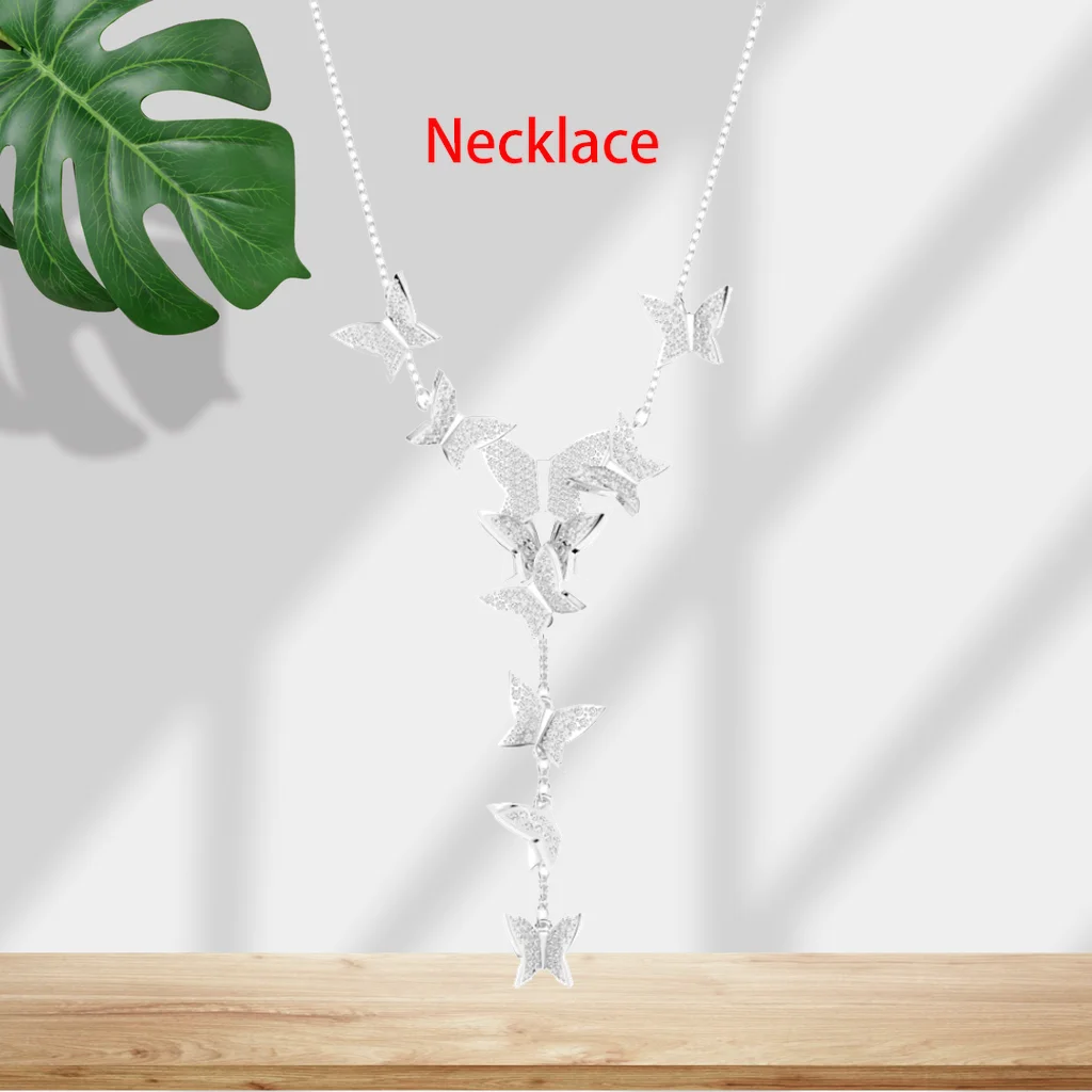 Crystal Necklace And Earring Set