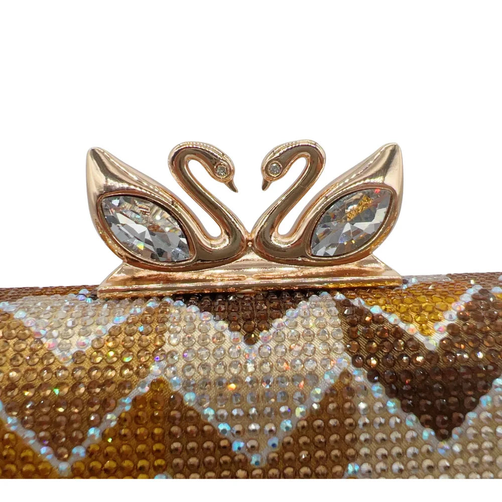 Shiny Rhinestone Clutch Handbag for Women Party Occasions