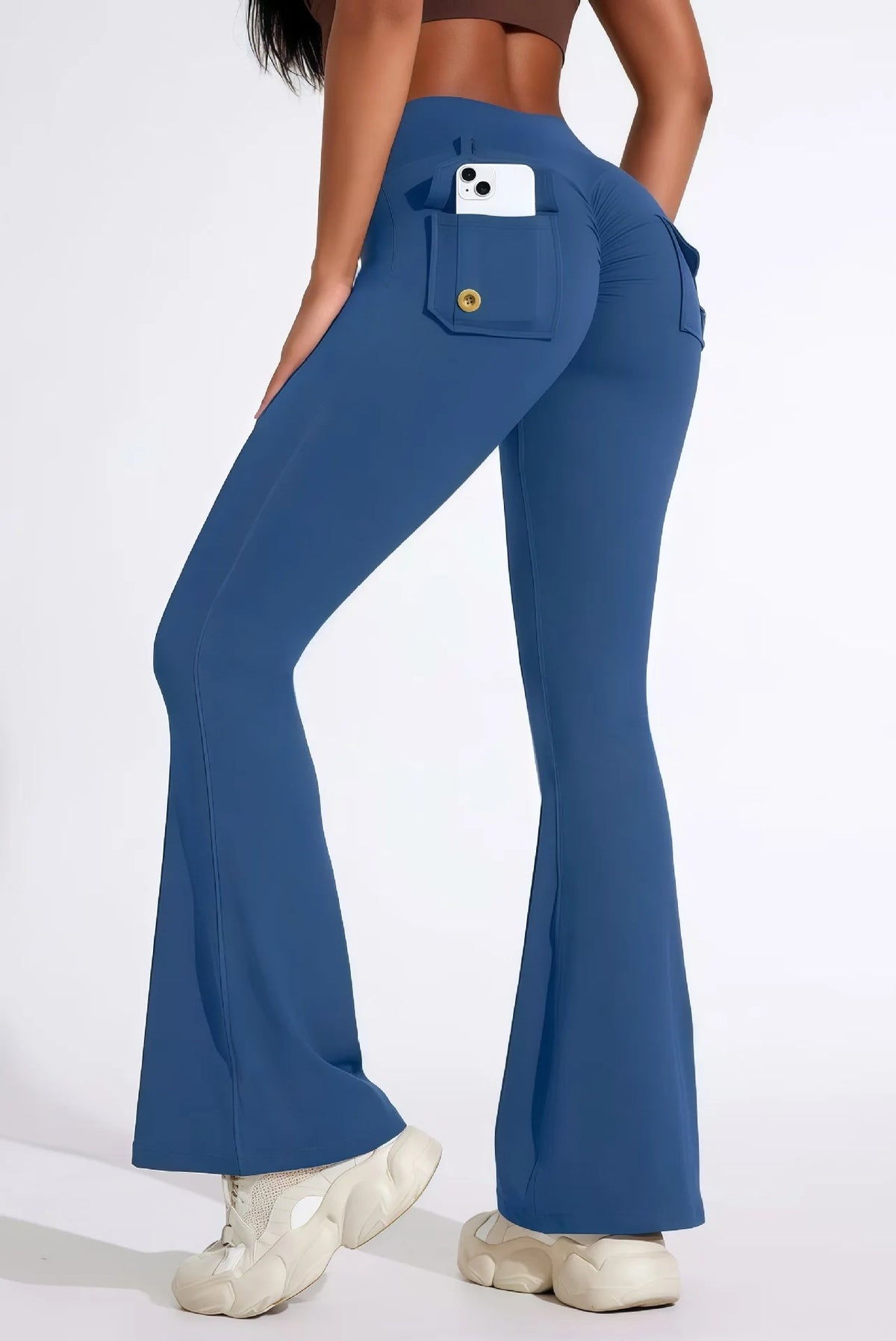 High Waist Push Up Workout Leggings With Pocket for Women