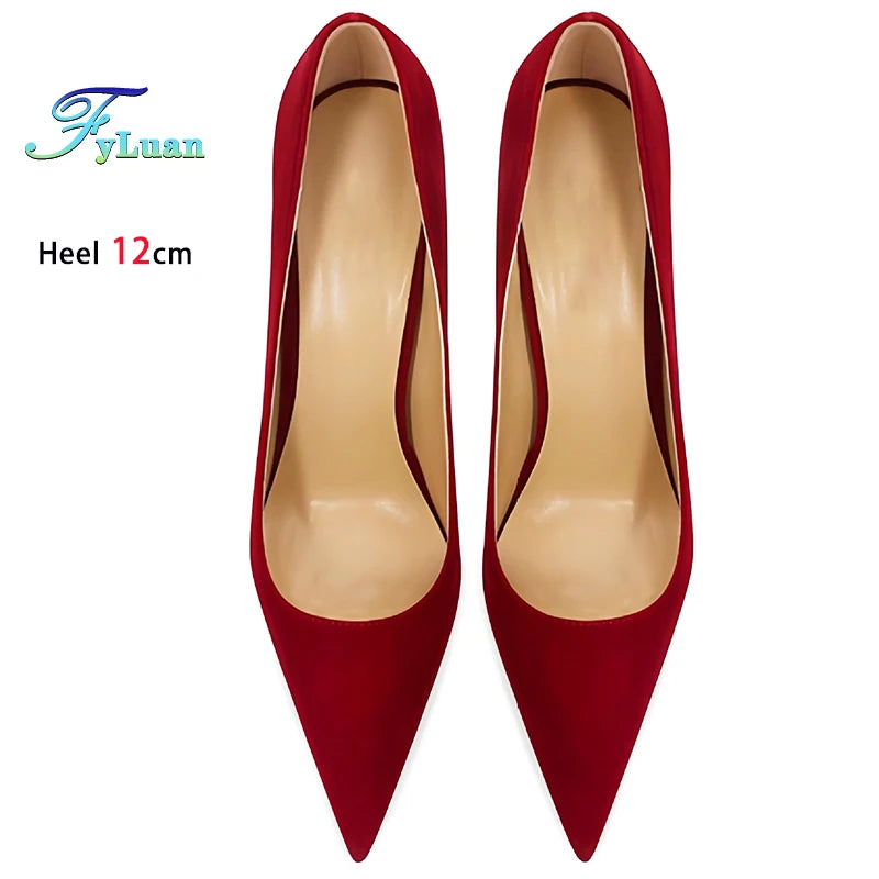 Pointed Toe Thin Heel Party Stiletto Pumps for Women