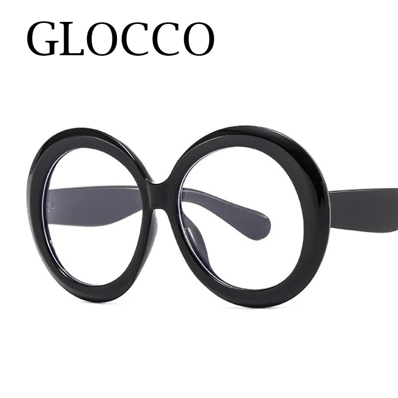 Fashionable Blue Light Round Frame Reading Glasses for Women
