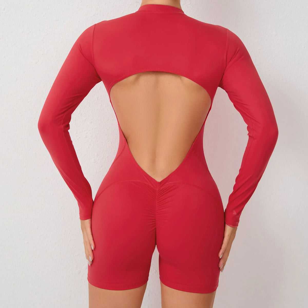 Moisture-Wicking Front Zip Jumpsuit