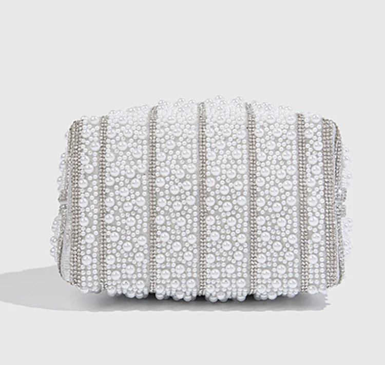 Pearl And Rhinestone Evening Clutch