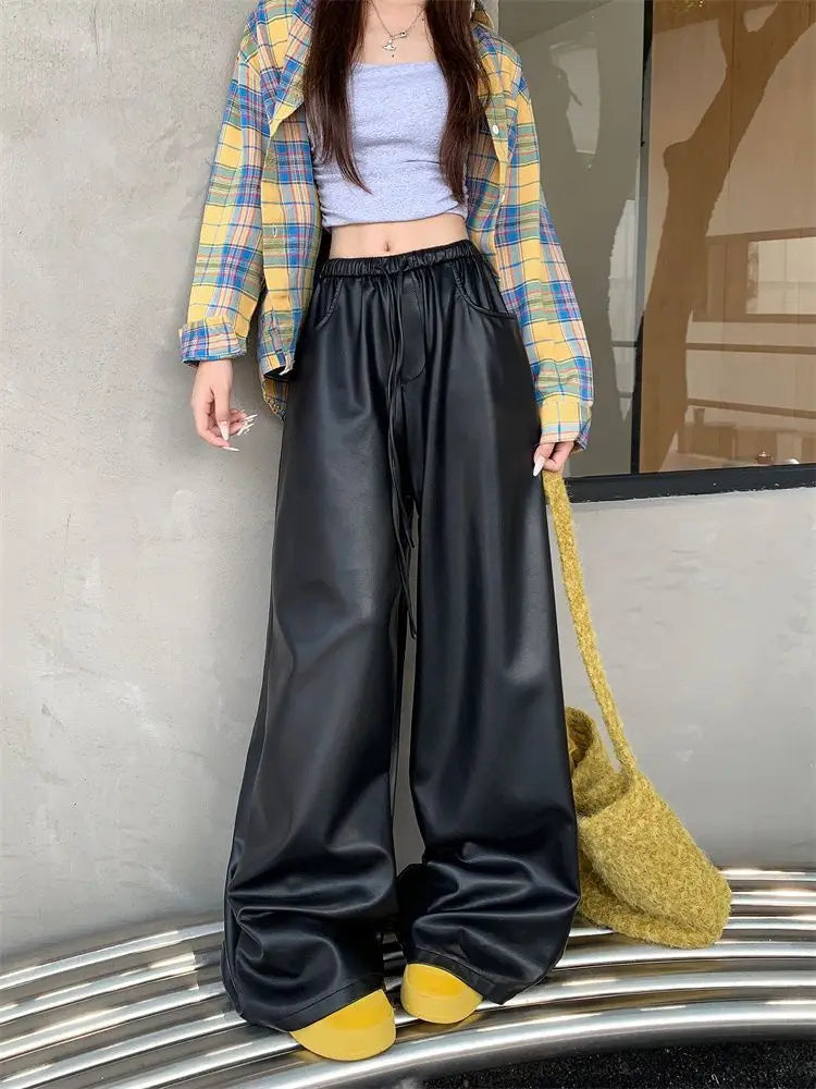 Elevated High Waist Casual Straight Leg Pants for Women