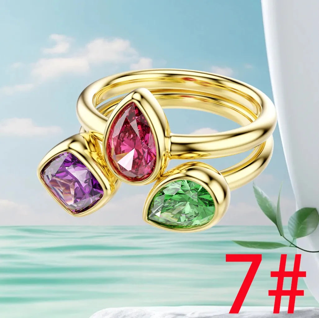 Mixed Cut Crystal Jewelry Set