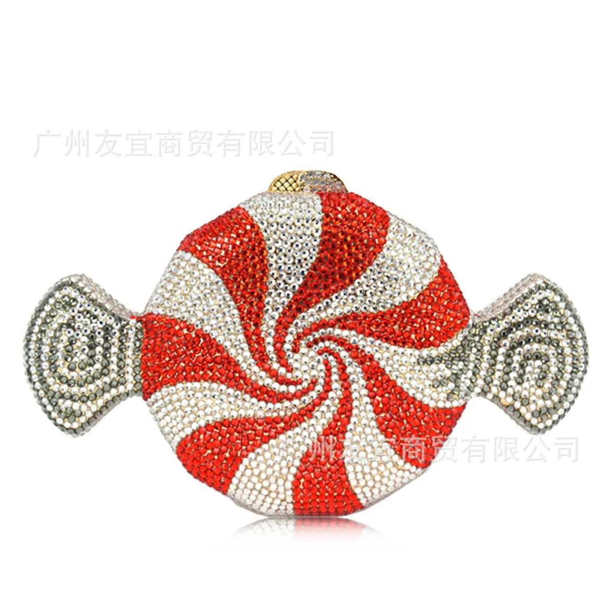 Elegant Crystal Rhinestone Evening Clutch Bag for Women