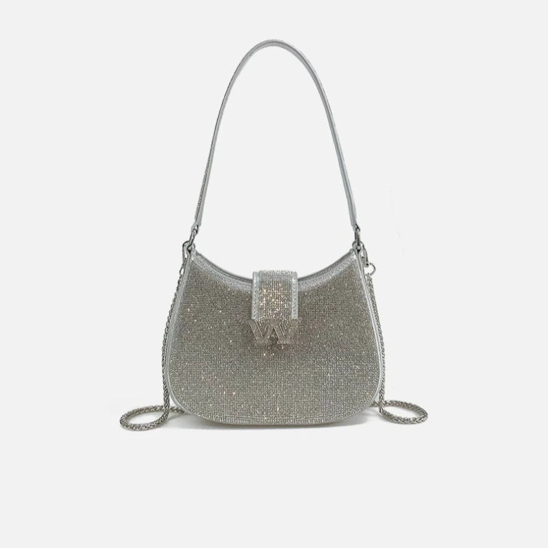 New Diamond-encrusted Handbag Luxury Diamond-encrusted Shiny Dinner Party Women's Handbag Diamond-encrusted Women's Shoulder Bag