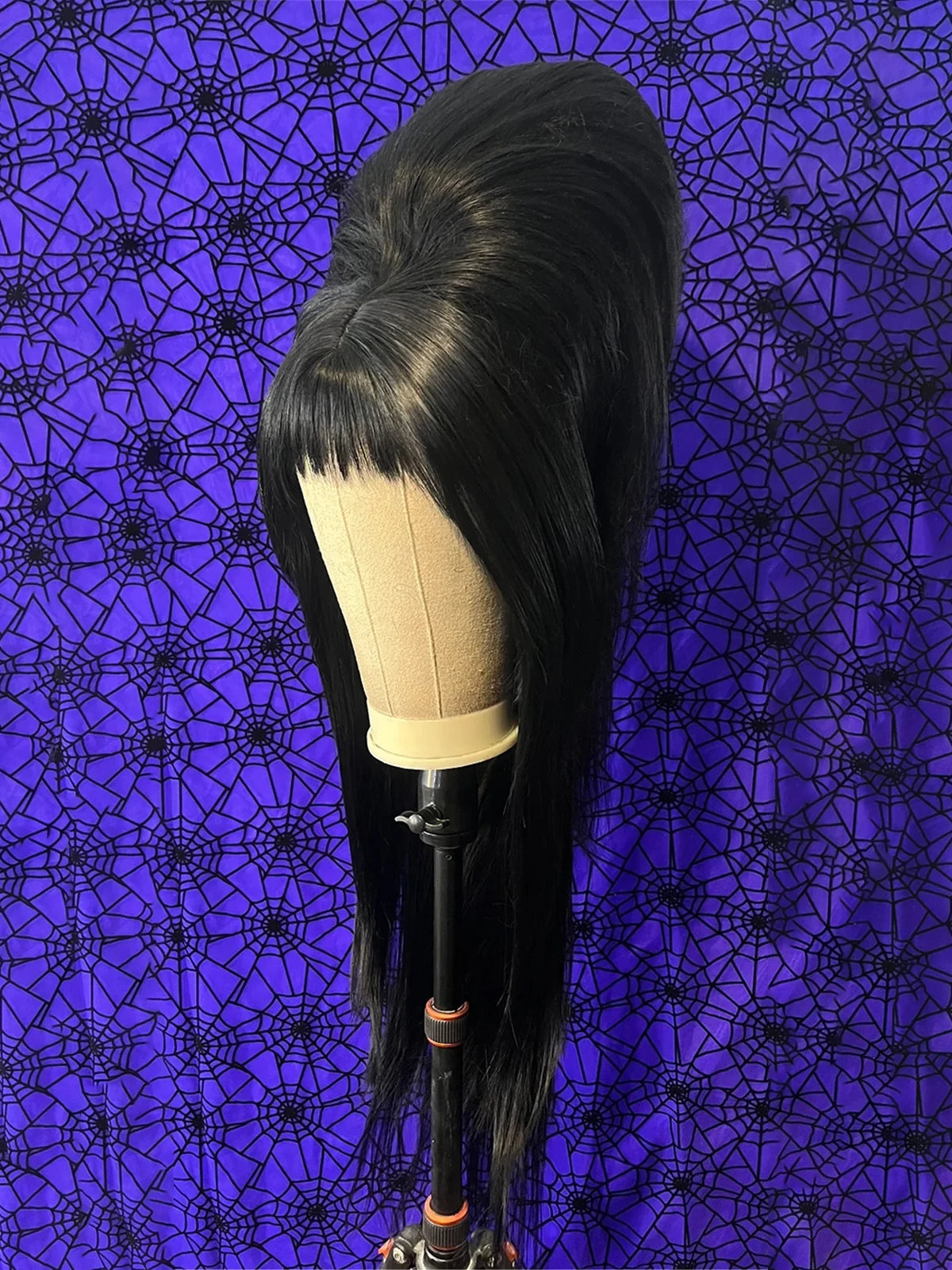 28inch Elvira Mistress of the Black Wig for Cosplay Costume Accessory
