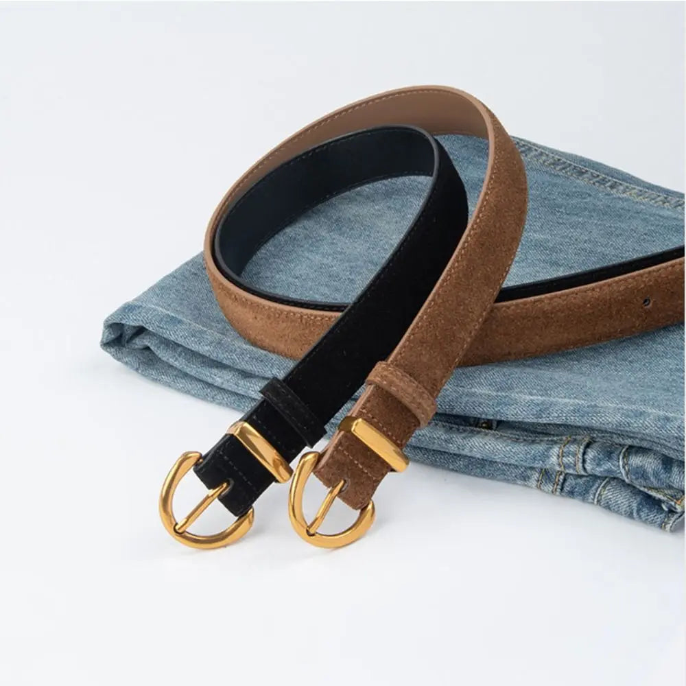 Retro Style Suede Belt