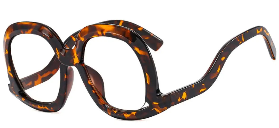 Oversized Colorful Blue Light Reading Glasses for Women