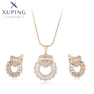 Gold Tone Copper Alloy Hoop Earrings