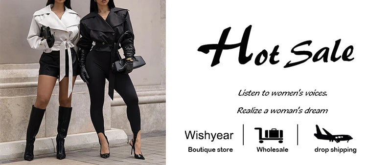 Lace-Up Double-Breasted Cropped Windbreaker Jacket for Women