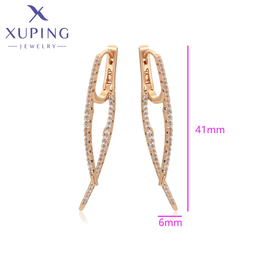 Animal Pattern Gold Plated Hoop Earrings