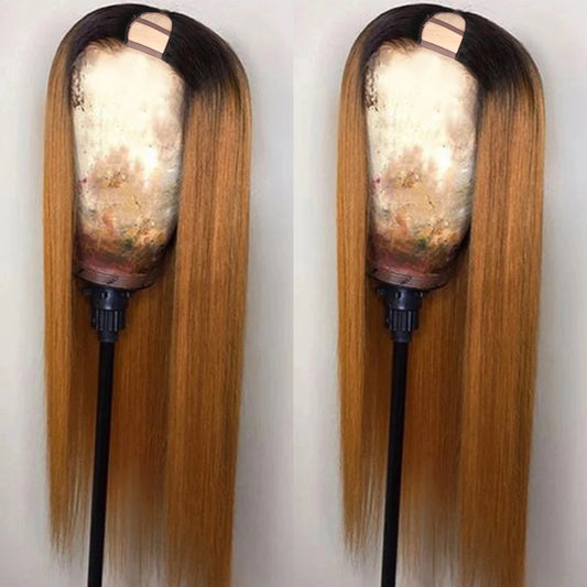 Seamless U Part Ombre Wig