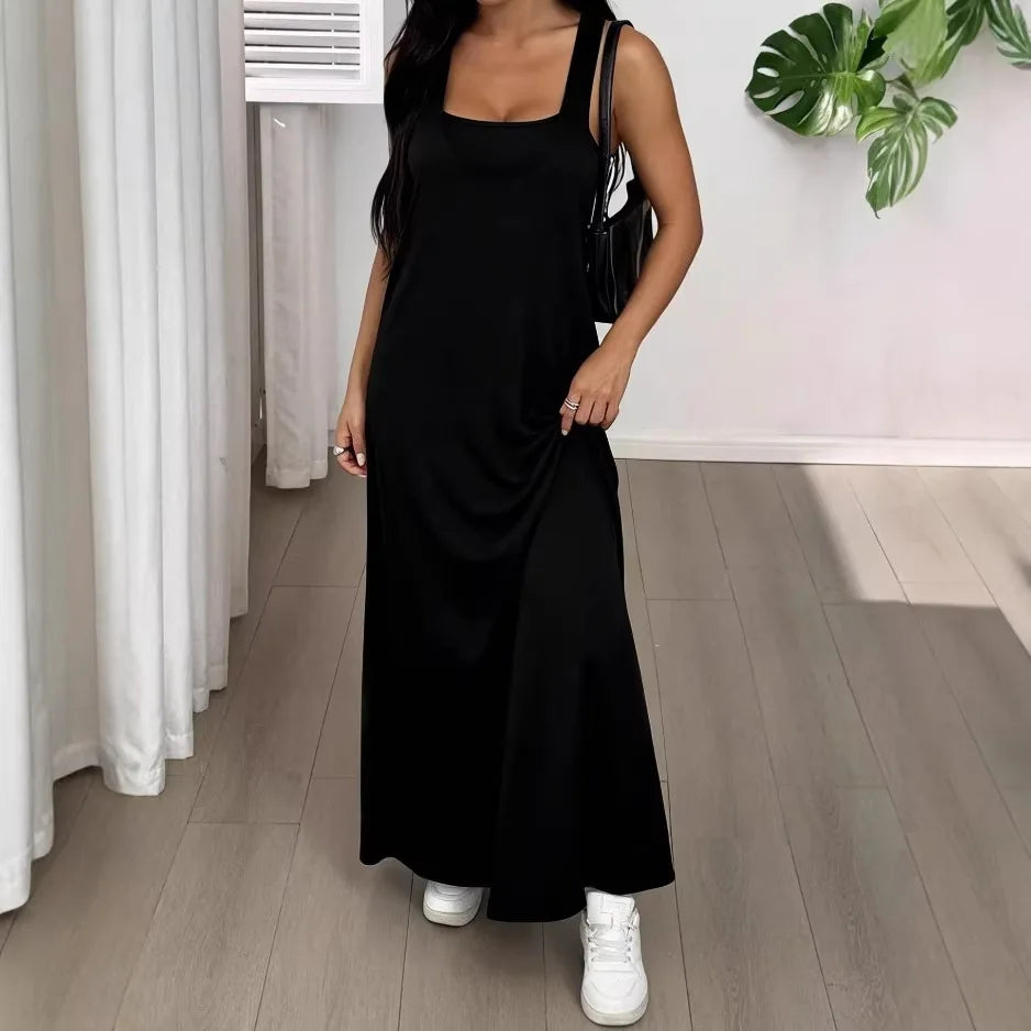 Sleeveless Backless Two Piece Maxi Dress Set for Women
