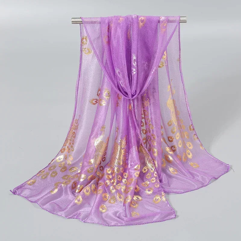 Oversized Chiffon Sun Protection Beach Wrap Scarf for Women