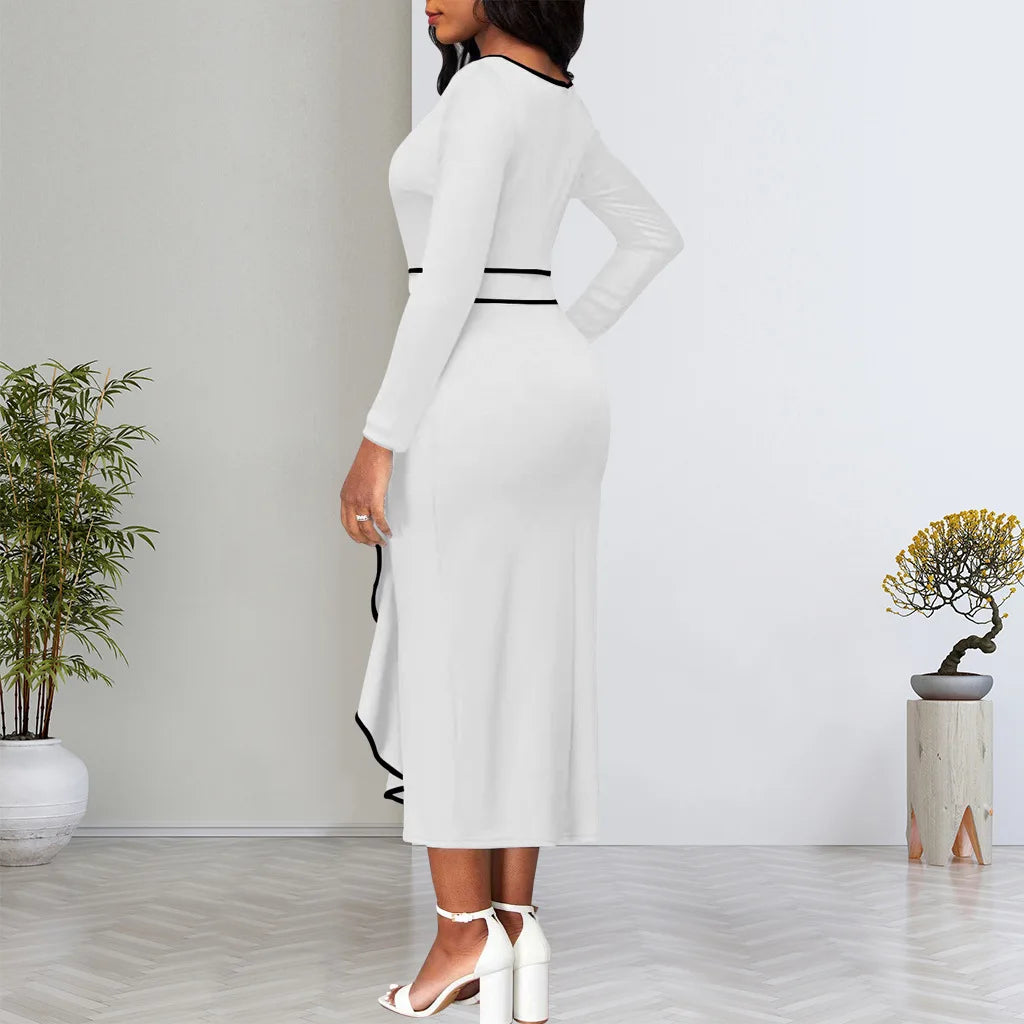 Sexy Fashion Lotus Leaf Women's Dress JX5773