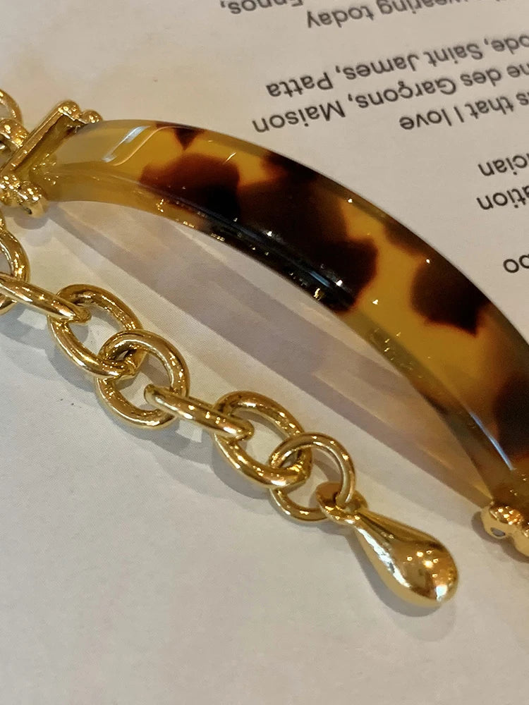 Amber Tortoiseshell Bracelet Watch