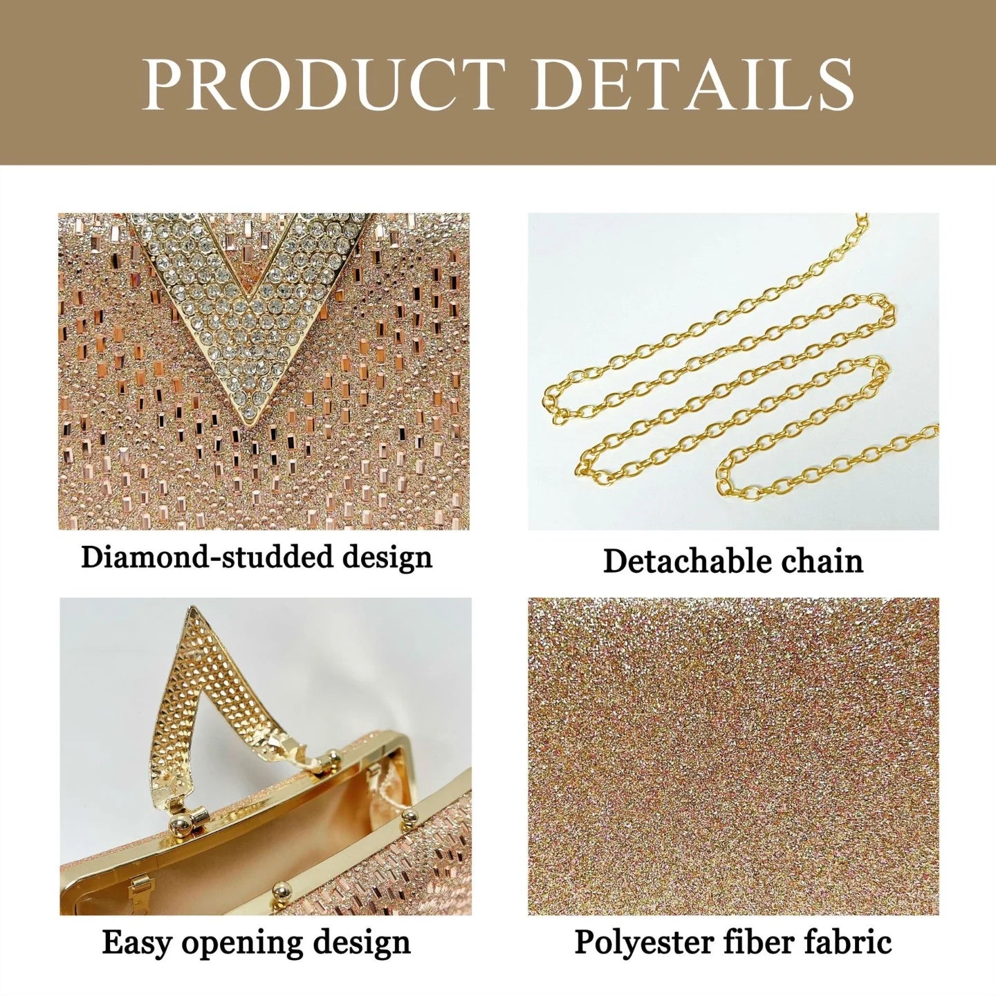 Luxury Shiny Diamond Studded V Letter Evening Dress Bag for Women Brand Rhinestones Handbags Elegant Cheongsam Bag Wedding Purse