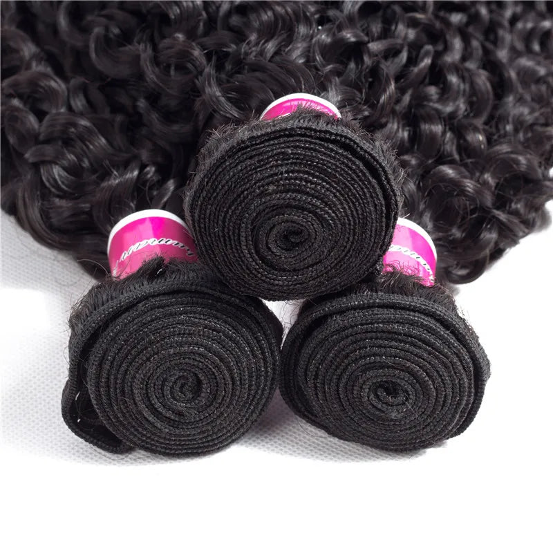 Natural Water Wave Human Hair Weave Bundles for Women