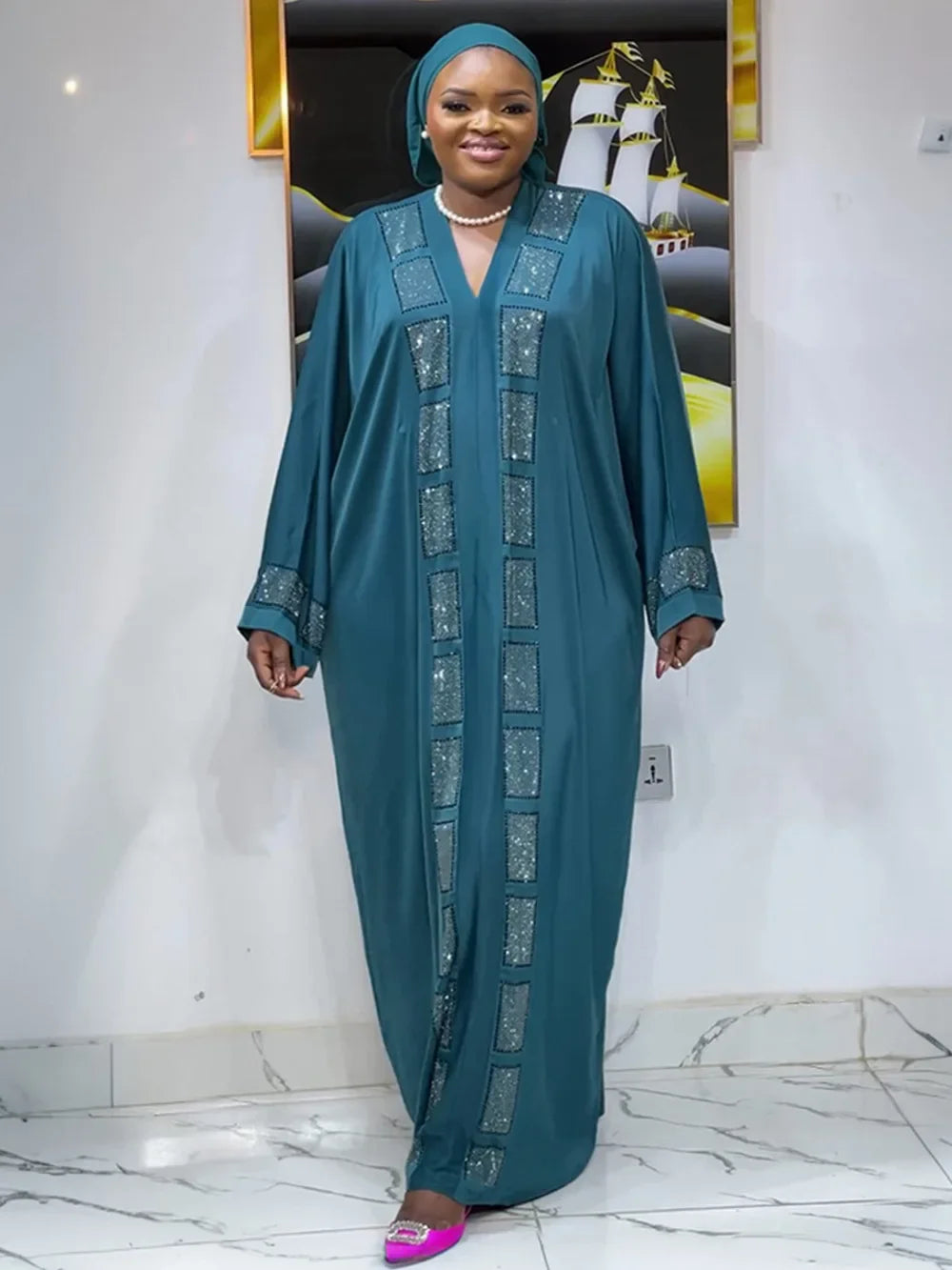 Customized Abayas For Women Dubai Luxury 2025 African Muslim Fashion Dress Caftan Marocain Evening Party Dresses Boubou Robe Dje