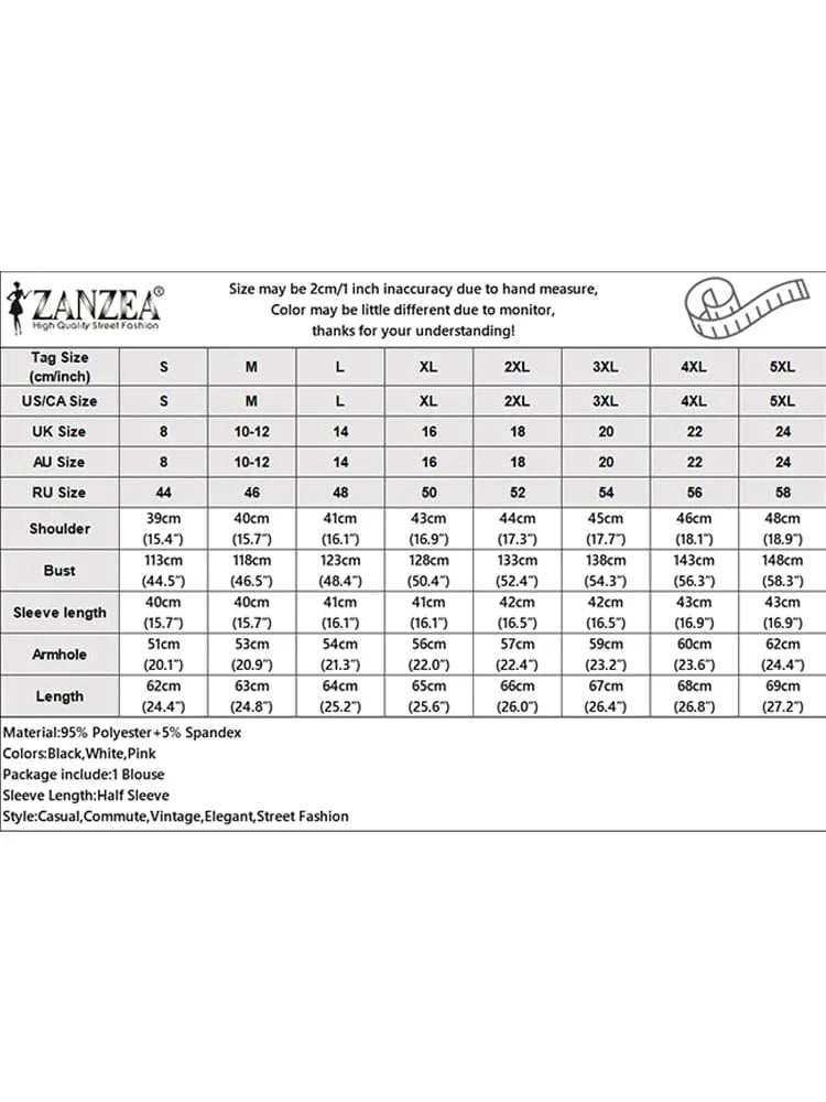ZANZEA Women Blouse Summer Tops Solid Color Puff Sleeve2025 O Neck Tunic Female Shirts Loose Casual OL Work Blusas Oversized
