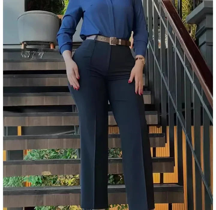 Casual Pants Women Clothing New Cute Style Fresh and Sweet Collage Pants High Waisted Elegant Trousers Streetwear 2024 Autumn