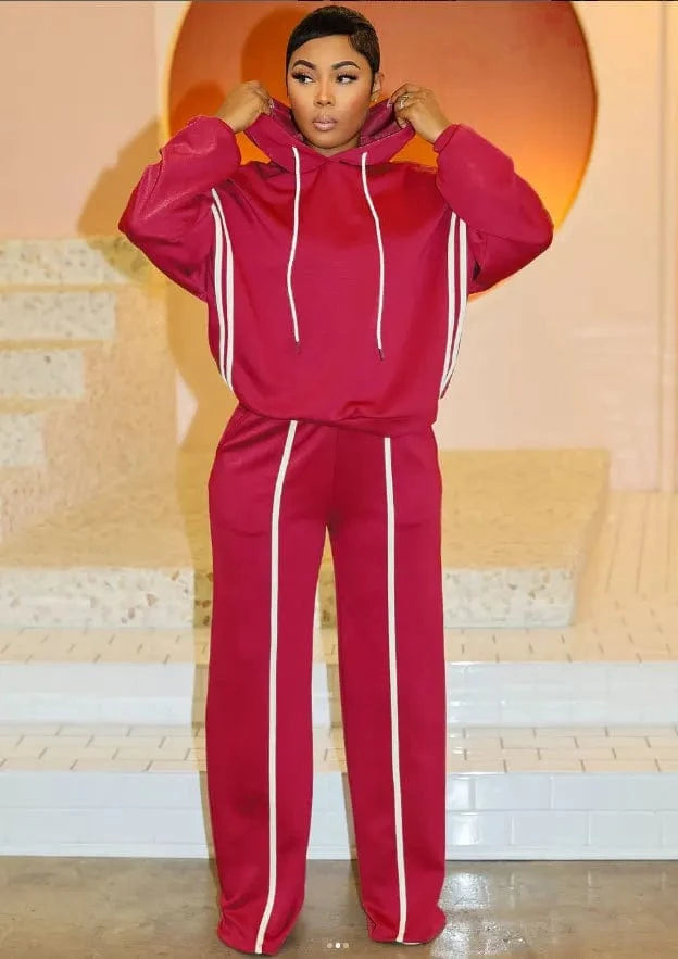 Winter Autumn Sporty Pants Outfit Sexy Women Two  Pieces Club Matching Set Streetwear Casual Tracksuit Set