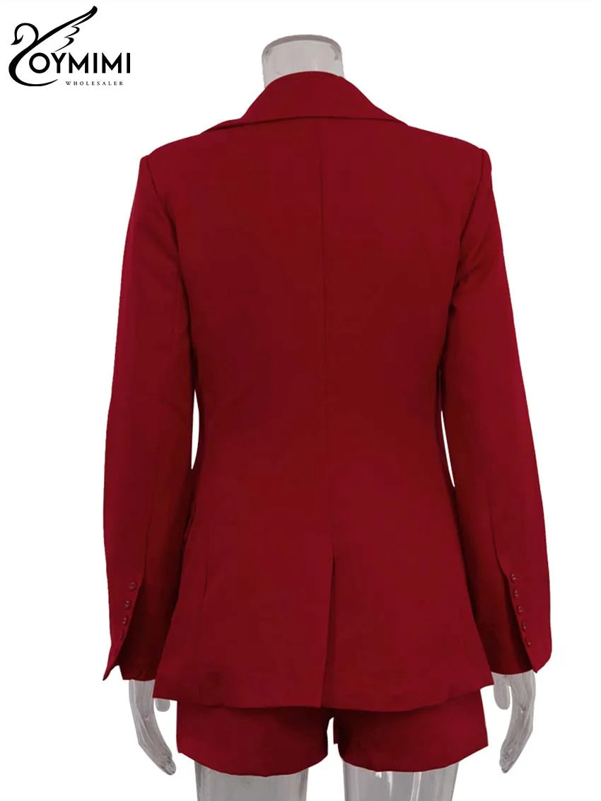 Bold Red Pockets Two Piece Set