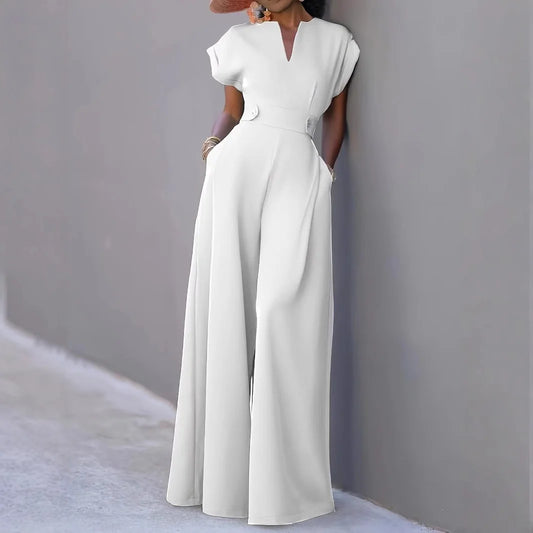High Waist Wide Leg Jumpsuit
