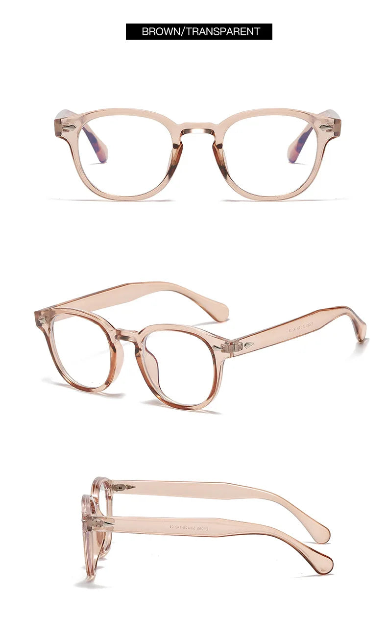 Ultralight Retro Round Frame Reading Glasses for Women