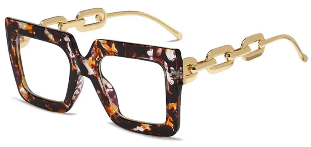 Oversized Square Blue Light Reading Glasses for Women