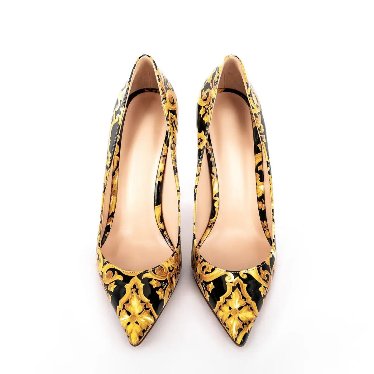 Floral Pattern Elegant Pointed Toe Pumps for Women