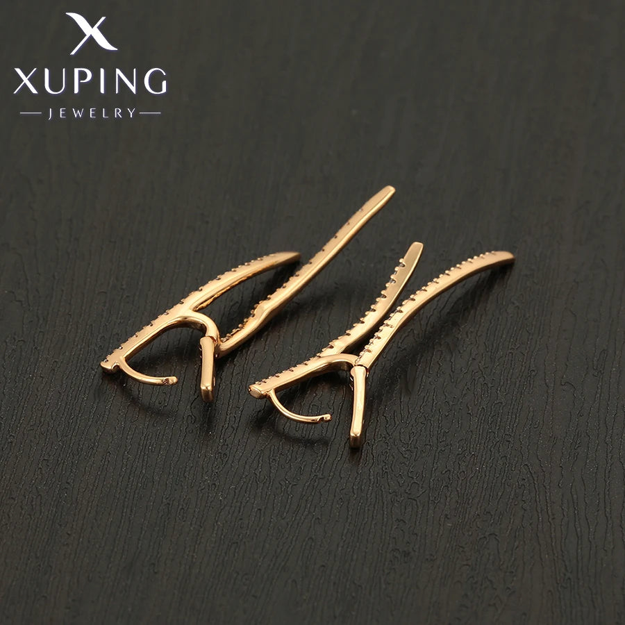 Animal Pattern Gold Plated Hoop Earrings