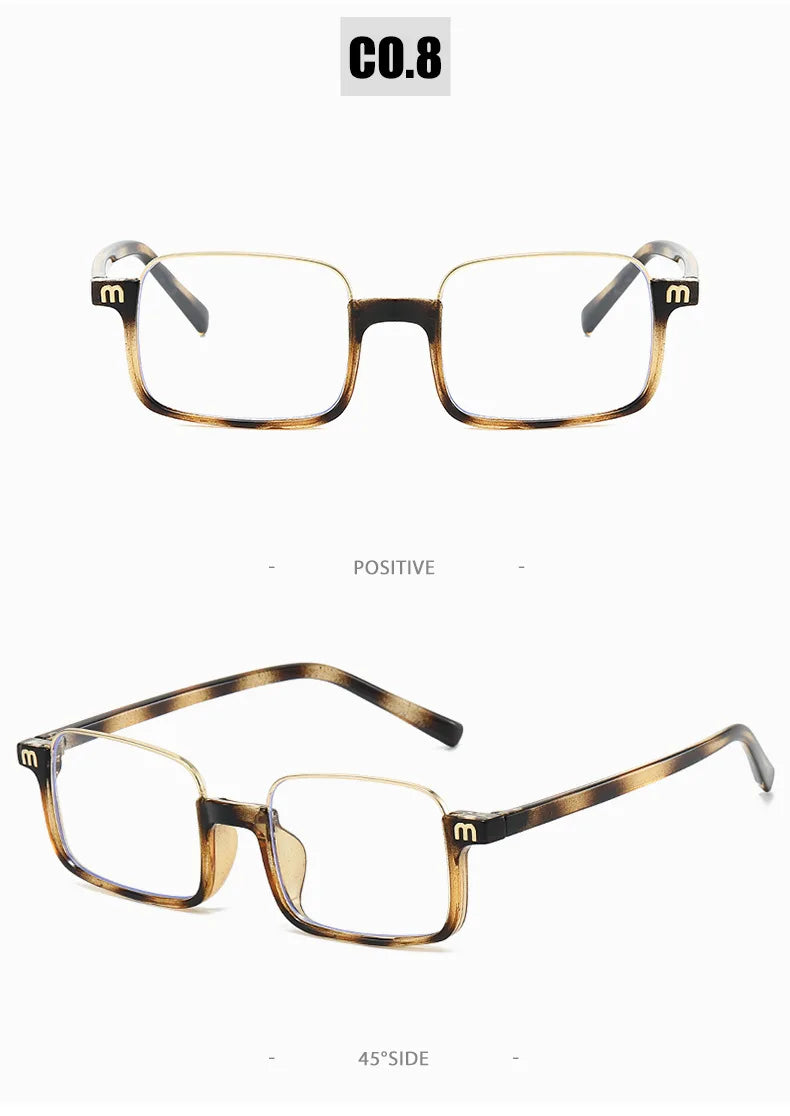Blue Light Blocking Half Frame Reading Glasses for Women