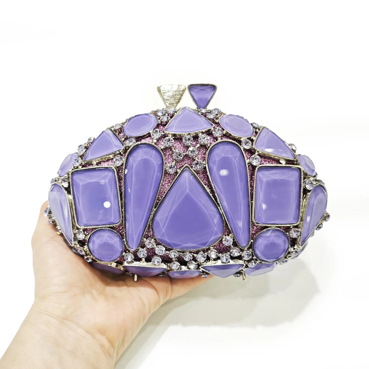 New Large Rhinestone Evening Bag Crystal Dinner Bag WHTUOHENG  Diamond Clutch Women's Bag Luxury Formal Party Bags And Handbags