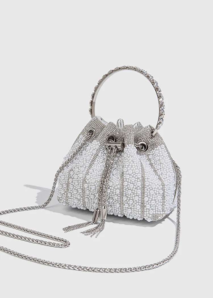 Pearl And Rhinestone Evening Clutch
