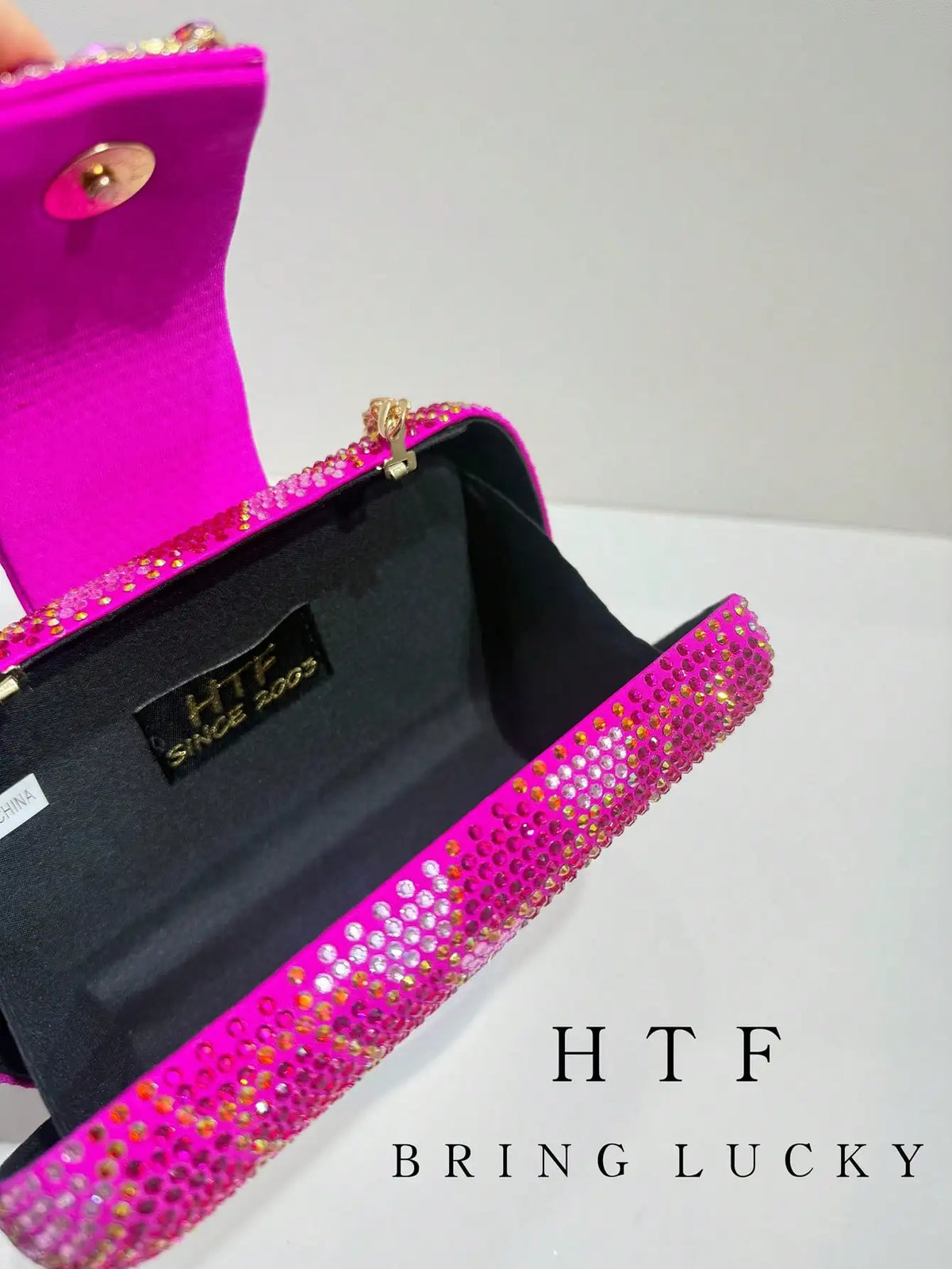Elegant Glitter Ruched Evening Clutch Handbag for Women