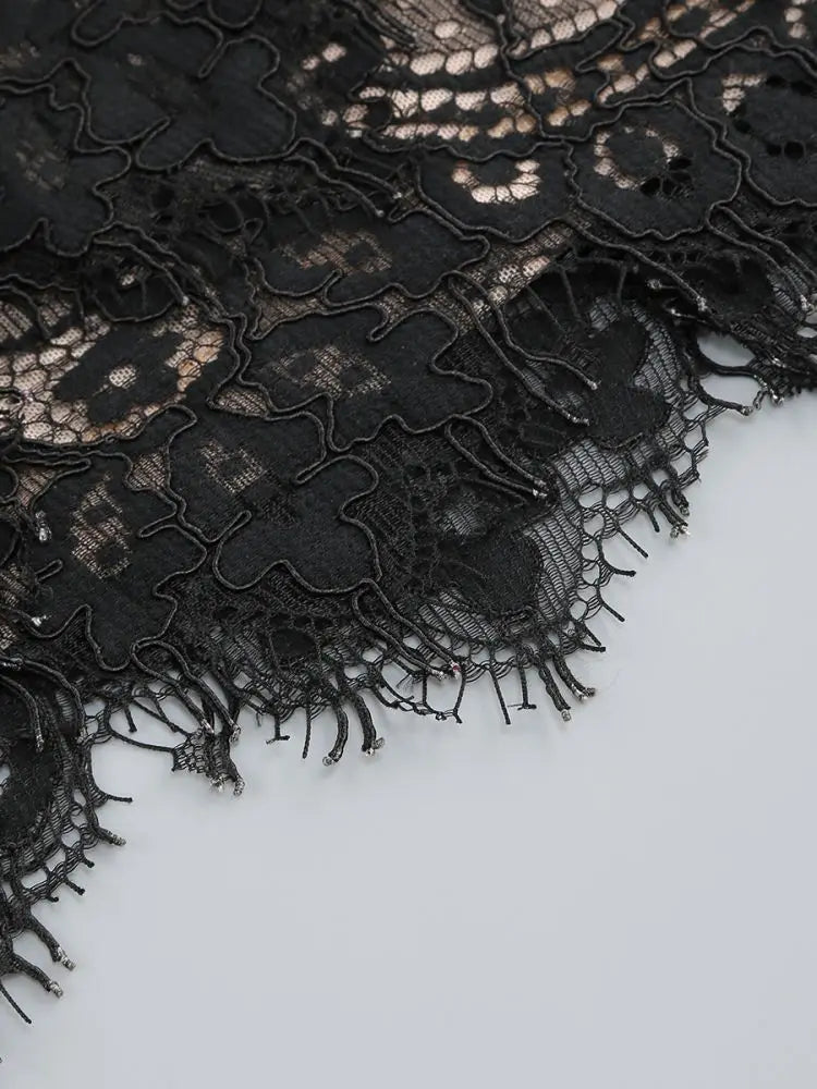 Lace Patchwork Corset Dress