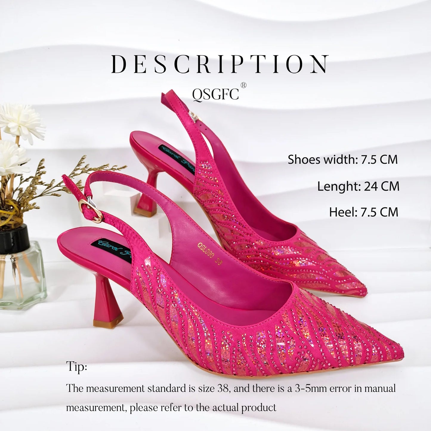 Queena Yan Italian Design Party Shoes African Fashion Ladies Small Clutches With Stiletto Shoes OL Heels