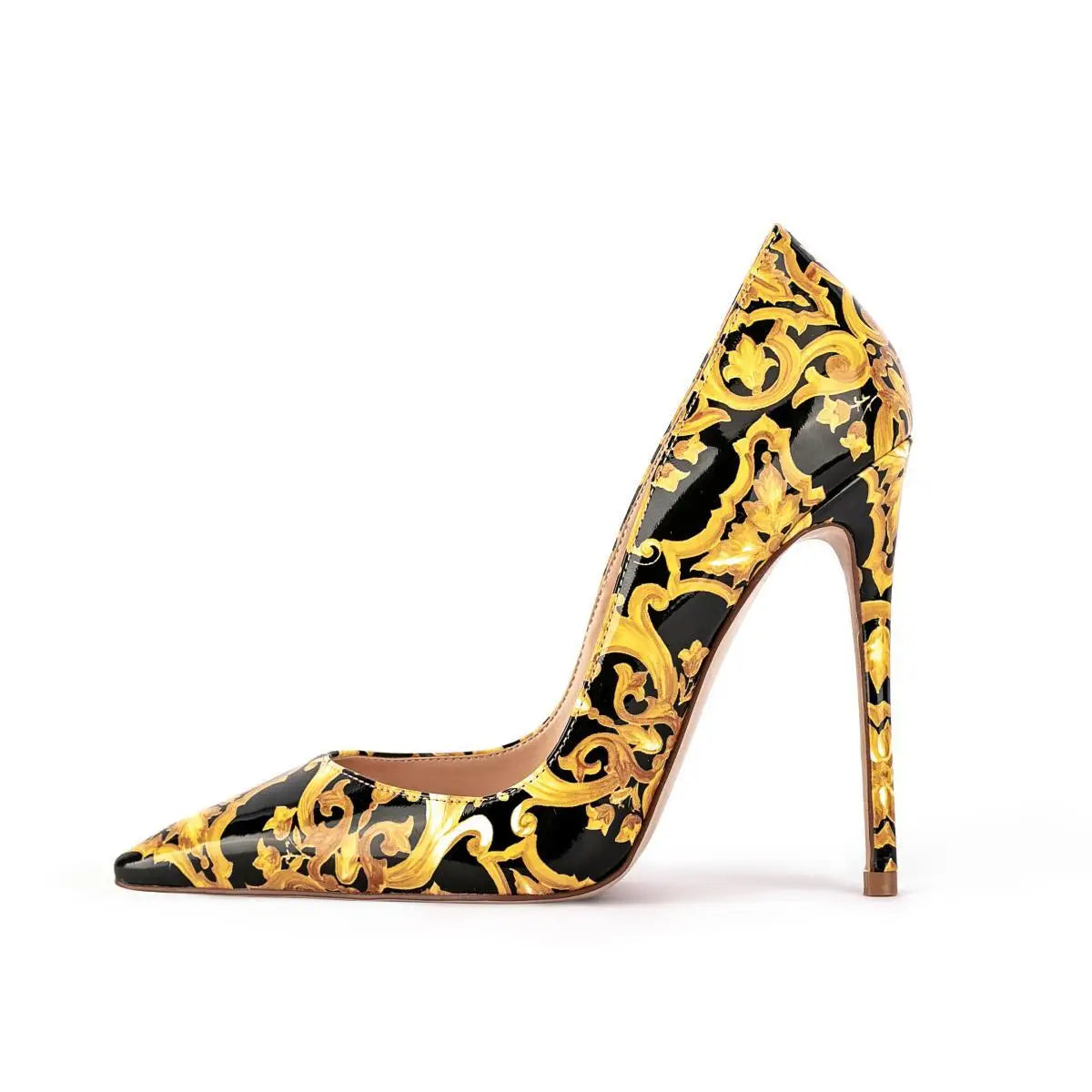 Floral Pattern Elegant Pointed Toe Pumps for Women