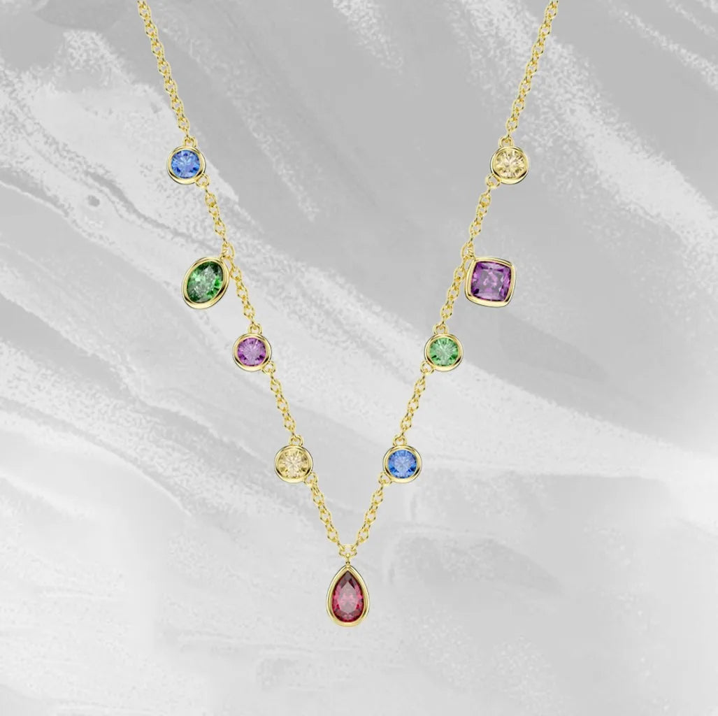 Dazzling Zircon Crystal Statement Necklace for Women