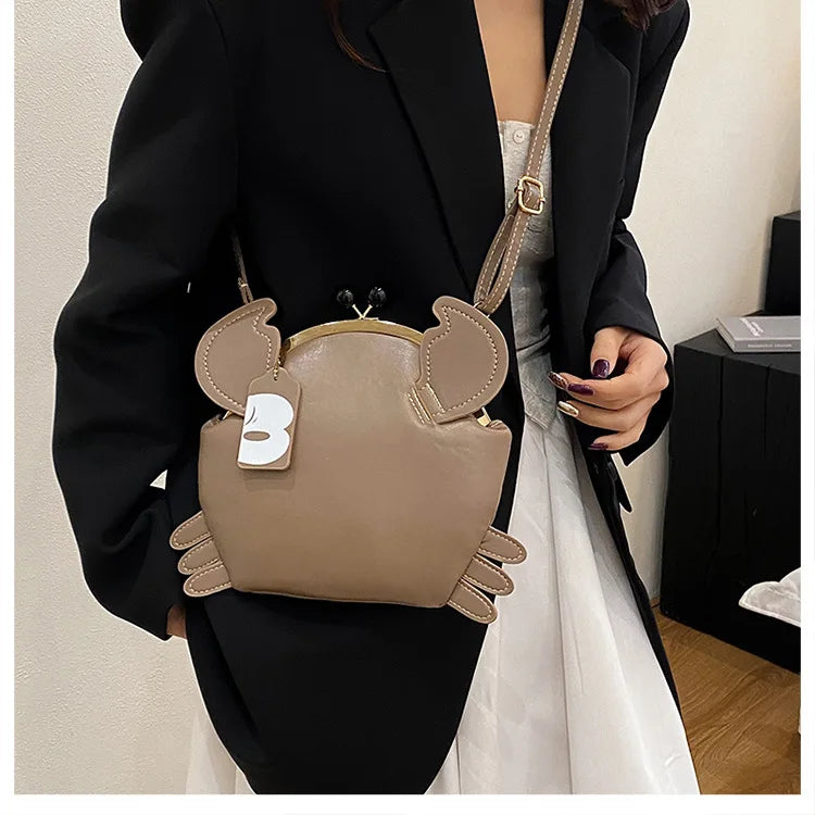 Crab Crossbody Handbag With Coin Purse